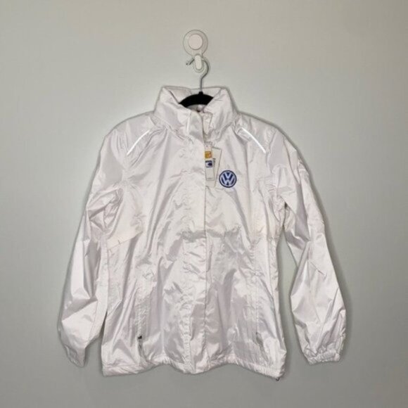 North End Core365 Women White Volkswagen Das Auto Soft Shell Jacket Size Medium - Picture 1 of 15